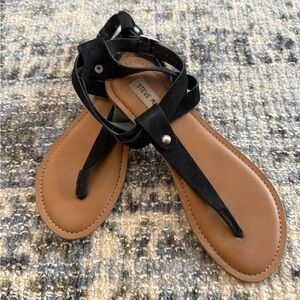 Steve Madden Black Strappy Sandals